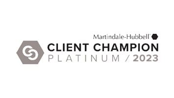 Martindale-Hubbell | Client Champion | Platinum / 2023